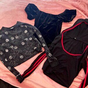 XS/S PUNK/GOTH BUNDLE - 3 Tops